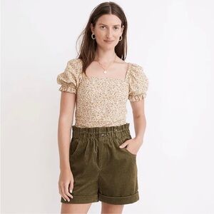 Madewell Cropped Blouse